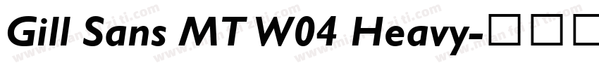Gill Sans MT W04 Heavy字体转换